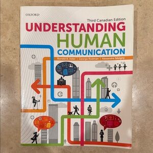 Oxford "Understanding Human Communication" Textbook - White, Red, Green